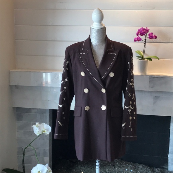 Bestini Jackets & Blazers - Bestini Paris Embroidered Blazer EUC